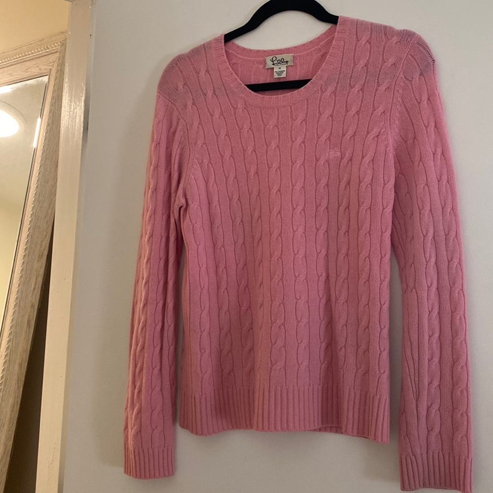 Lilly Pulitzer 100% Cashmere sweater size M